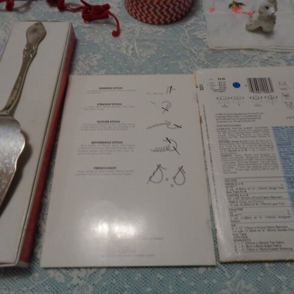 RETRO VELVETEEN BLK PURSE PIE SERVER CABBAGE KID PATTERN FELT FUN POODLE… - Picture 12 of 14